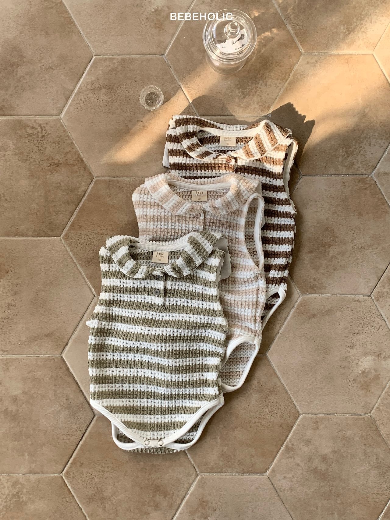 plush stripe suit【bebeholic】※予約商品発送予定