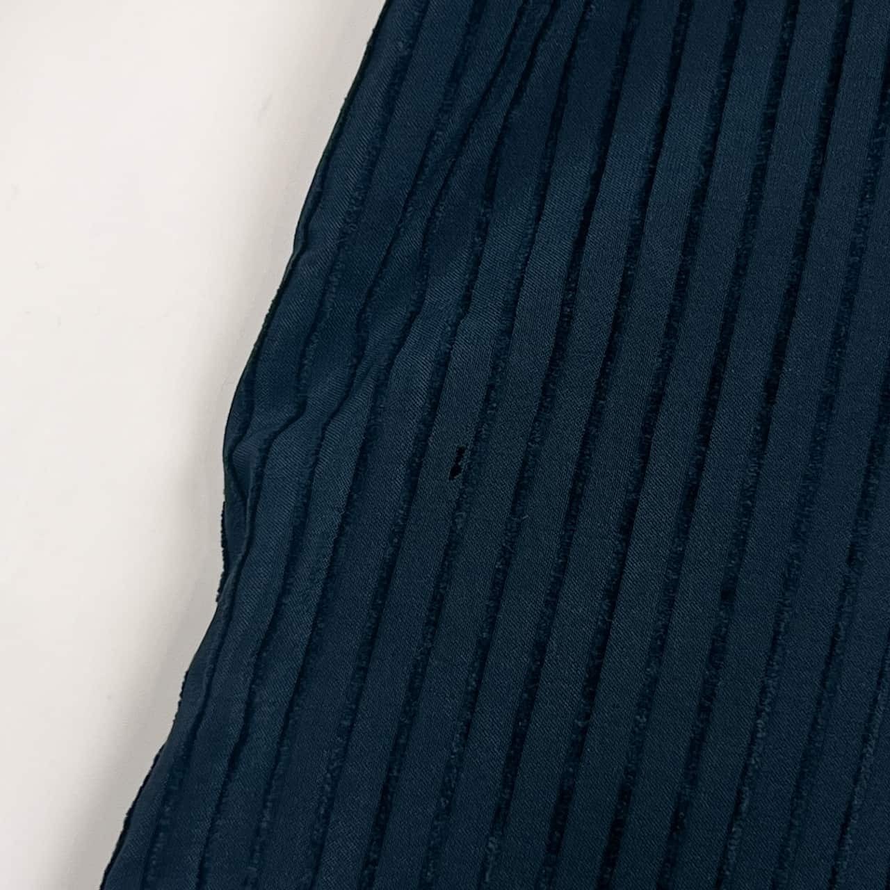 シルク100% NINA RICCI ニナリッチ ストライプ 背抜き 2B テーラードジャケット 96AB5/グリーンブルー系 メンズ