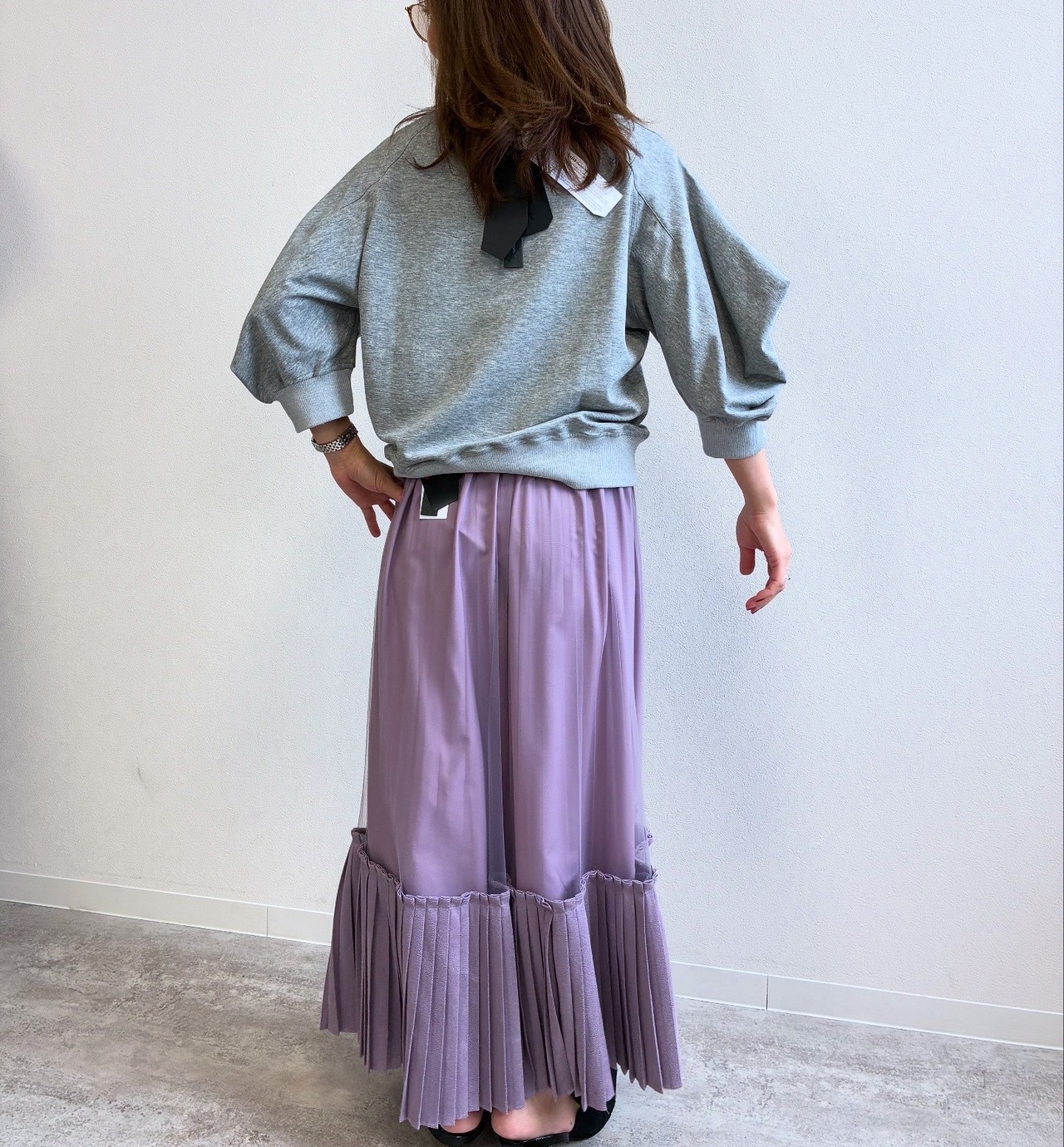 ミカーレミカーレ MICALLEMICALLE  キリカエチュールプリーツスカート