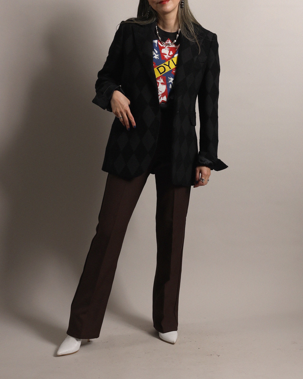 Costume National / Diamond Pattern Jacket