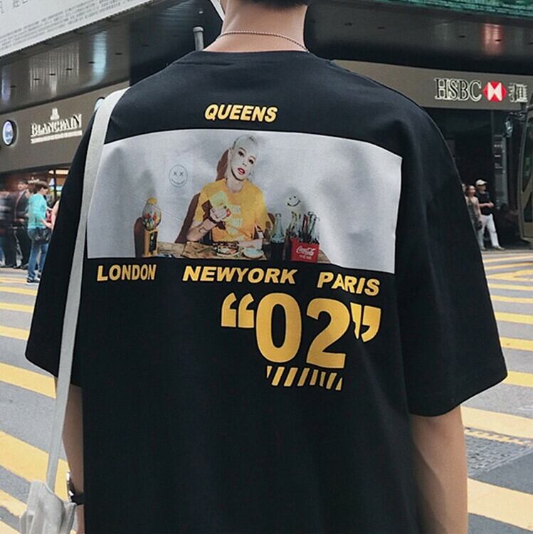 全3色 Tシャツ カットソー プリント カジュアル シンプル