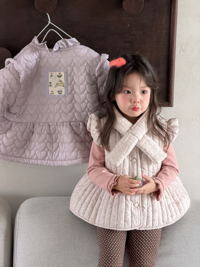 AIAI［取寄］dori nubim scarf padding vest 26winter