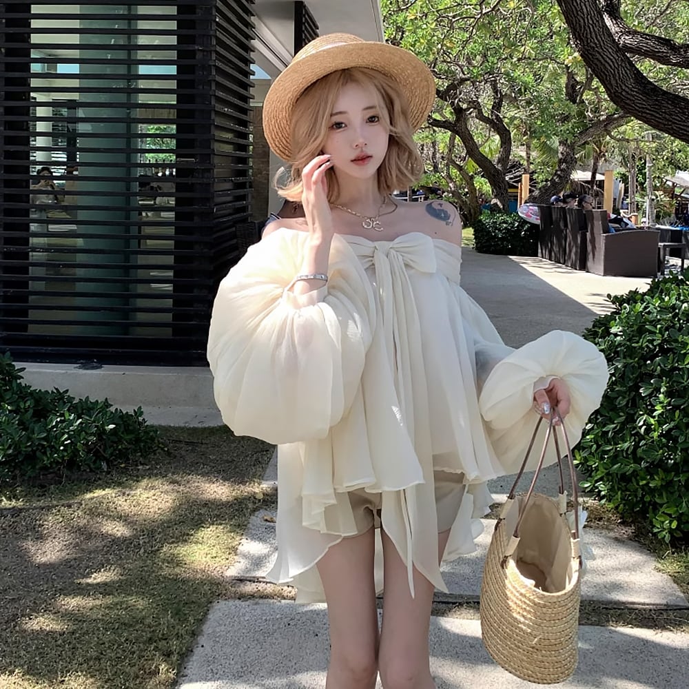 バルーンスリーブオフショルトップス❤️ バルーンスリーブオフショルトップス❤️ 【公式通販】