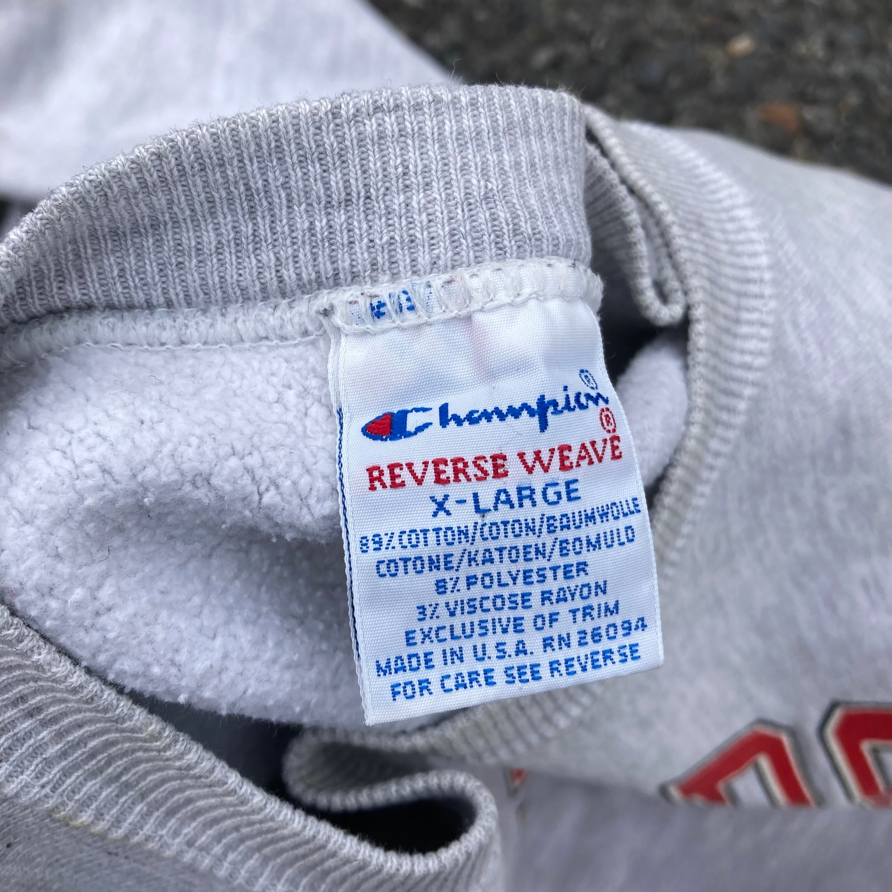 90s Champion メリーランド大 マスコット リバースウィーブ 刺繍タグ 
