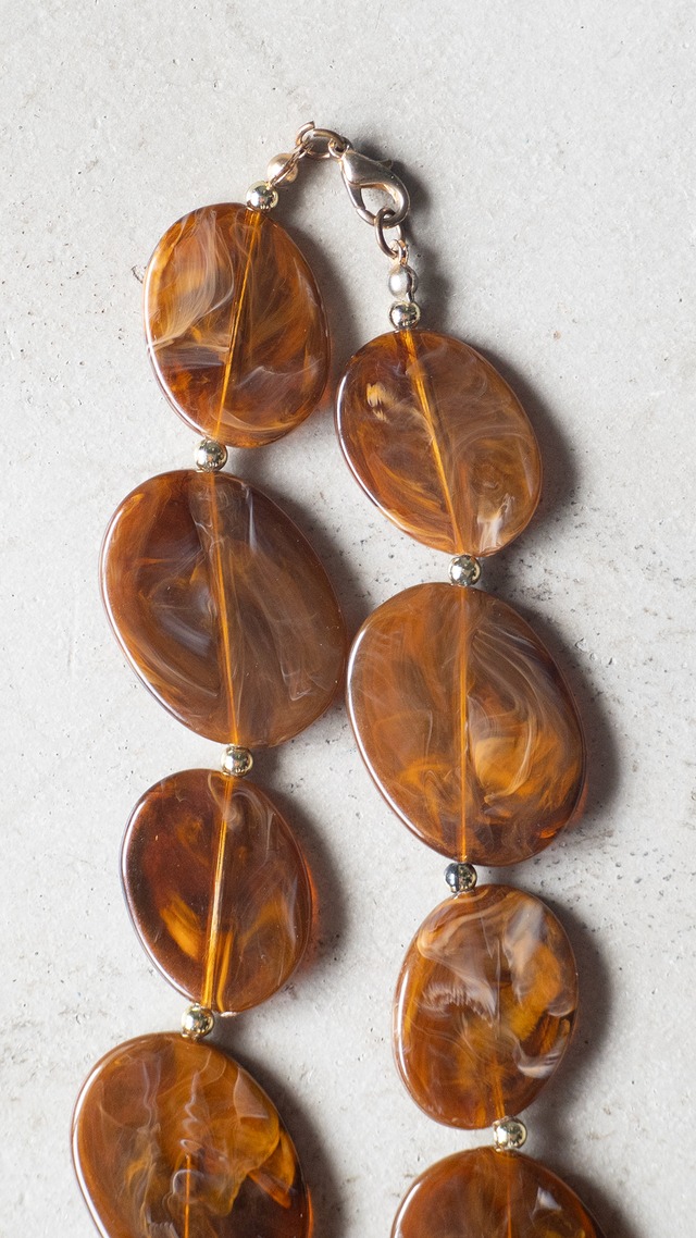 unknown used Marble chunky necklace