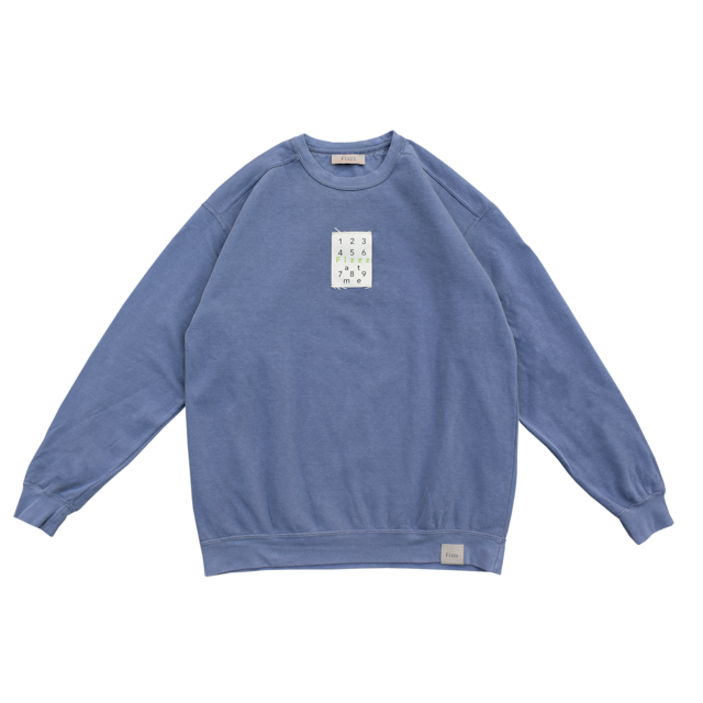 GARMENT DYE CREW SWEAT BLUE Fizzz garment-dye-crew-sweat-blue-fizzz