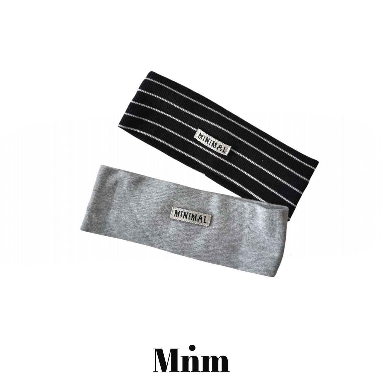 【予約商品】MINIMAL / Logo cotton hair band