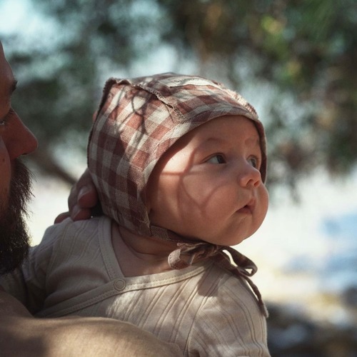 【25SS】SHOMKA / NEWBORN LINEN BONNET