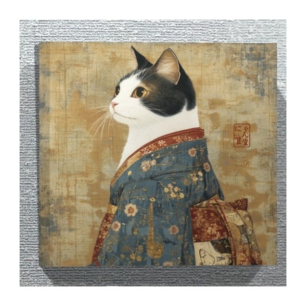 江戸猫 正方形ファブリックパネル 8選（30cm×30cm）