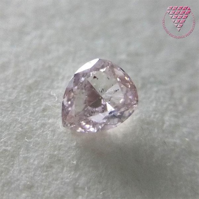 0.200 ct F. L. Or.Pink SI2 天然 ピンク ダイヤ