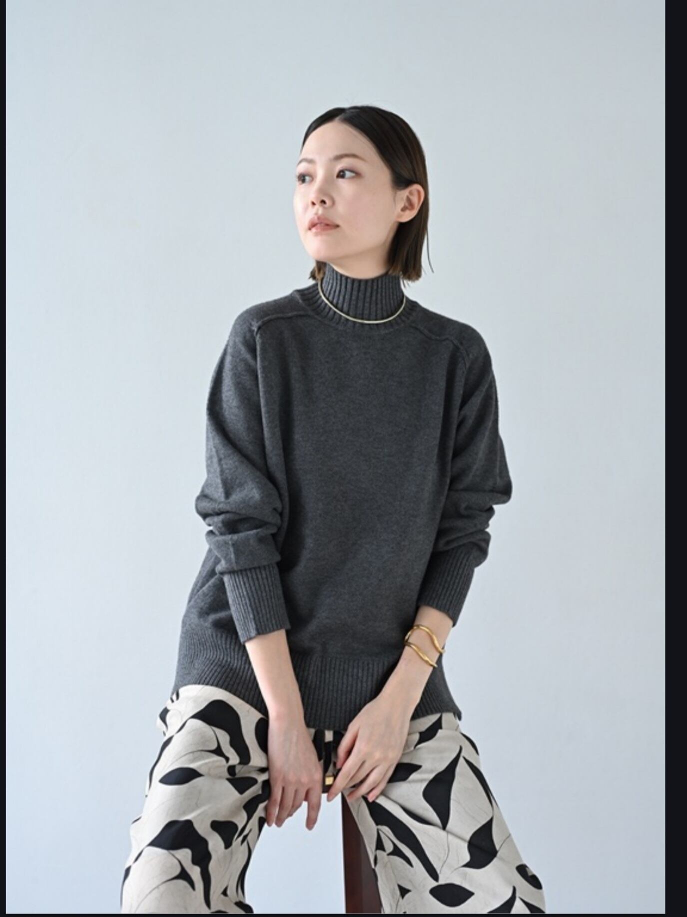 ココディール】オーバーサイズスキッパーニット | 大人のための