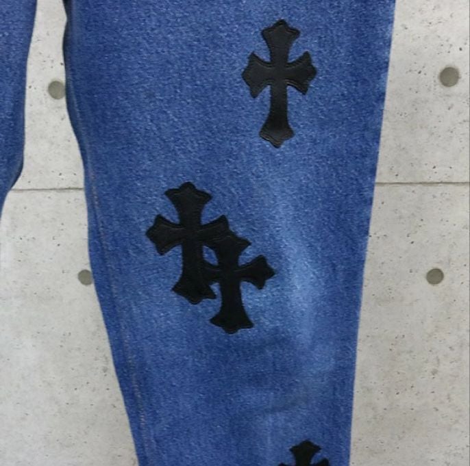 CHROME HEARTS クロムハーツ リーバイス517 クロスパッチ デニムパンツ