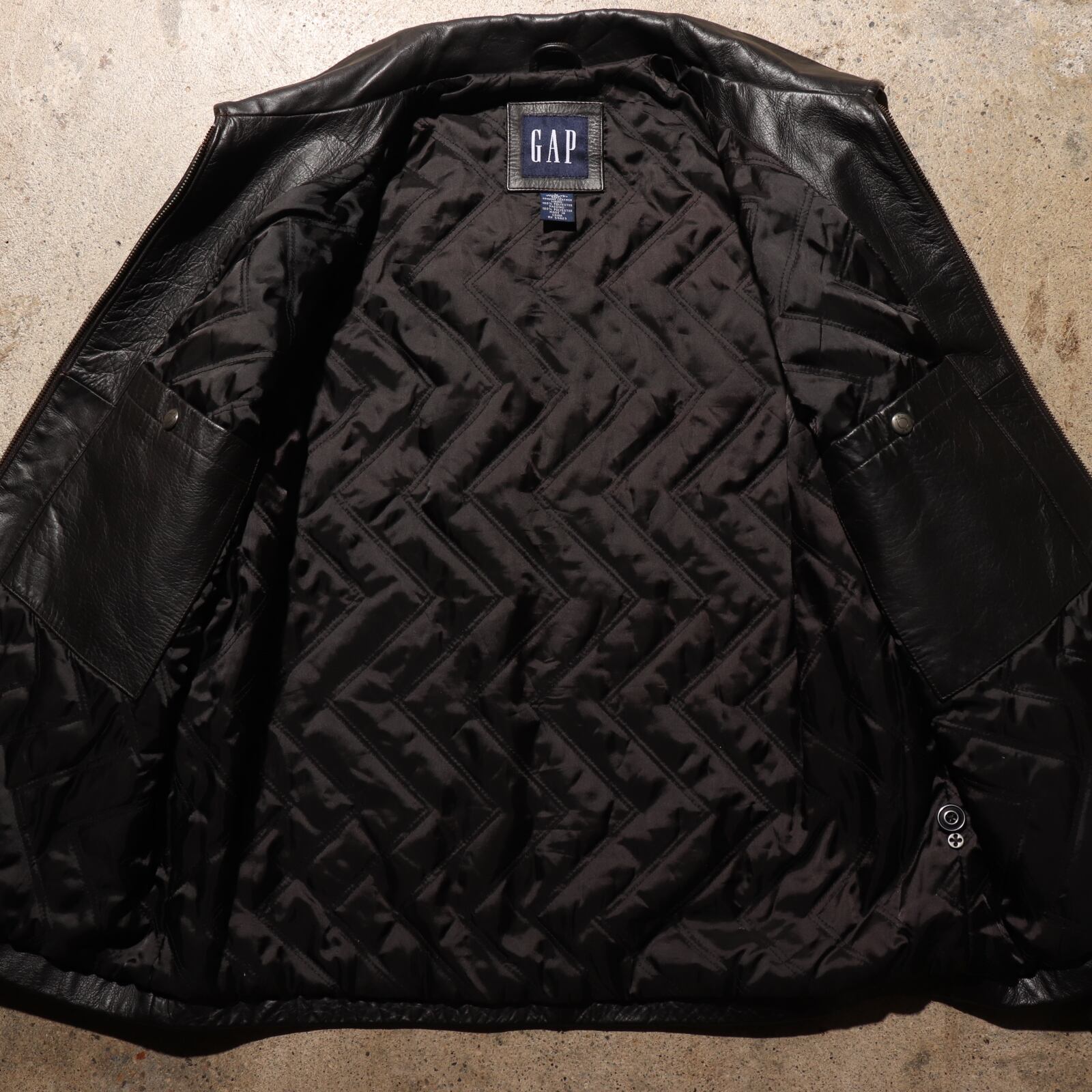 極美品 L ダークブラウン OLD GAP レザージャケット オールドギャップ 