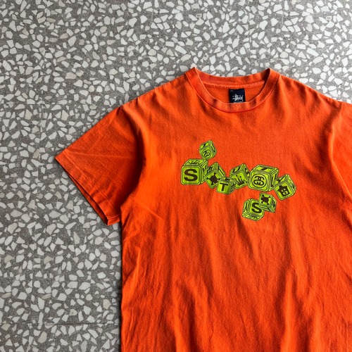 STUSSY / 00’s usa製 Dice logo T-shirt size M