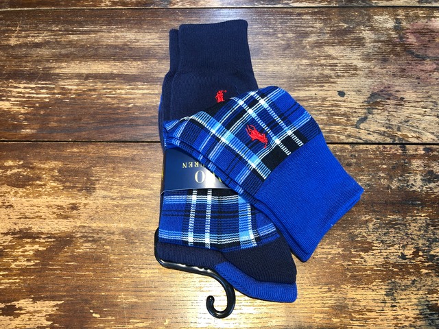 POLO RALPH LAUREN  SOCKS 2 PACK (BLUE/NAVY)