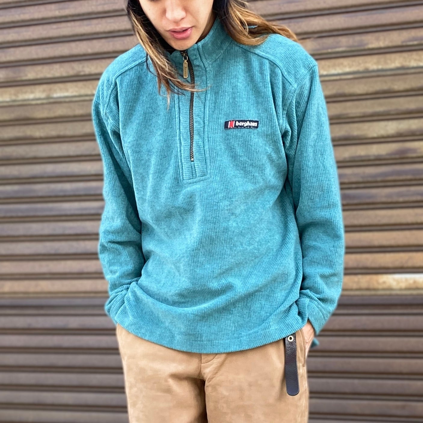 90年代 ビンテージ berghaus バーグハウス フリースプルオーバー 