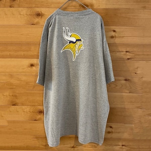 【NFL】Minnesota Vikings Tシャツ ミネソタバイキングス XL ビッグサイズ バックプリント US古着