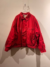 1980's~90's レッドジオメトリックブルゾン