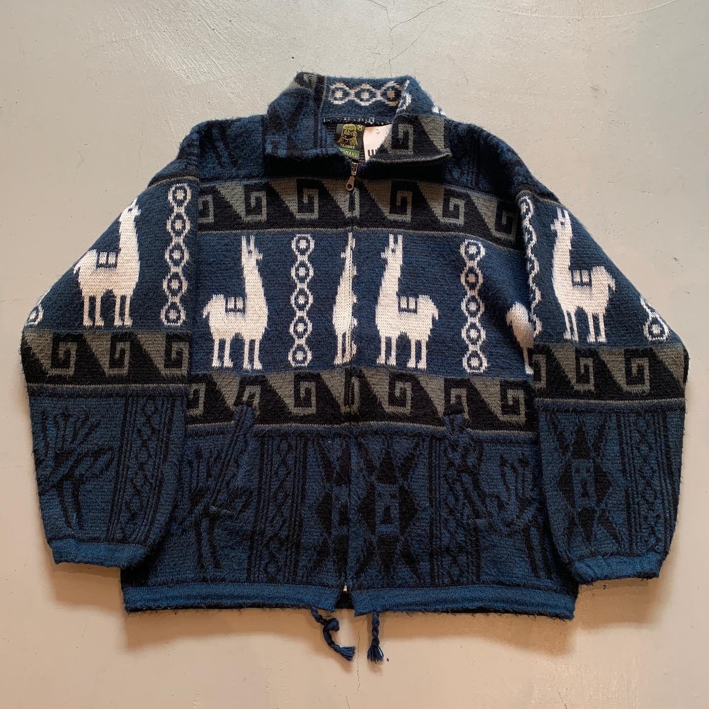 90s TEJIDOS full-zip native knit【高円寺店】 | What'z up