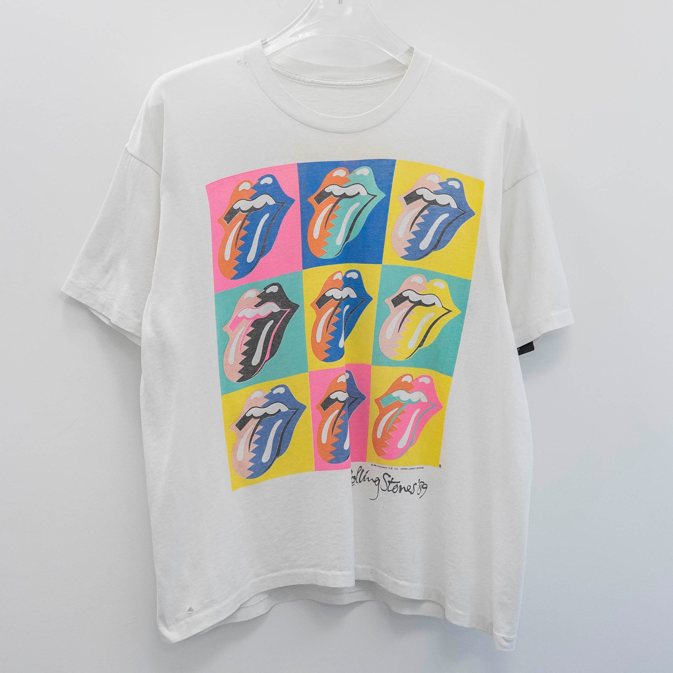 The Rolling Stones " The North American Tour 1989 " Cut Tag Fits XL 【A3-11】