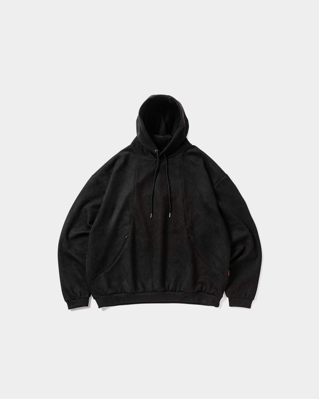 TIGHTBOOTH / SUEDE HOODIE / BLACK