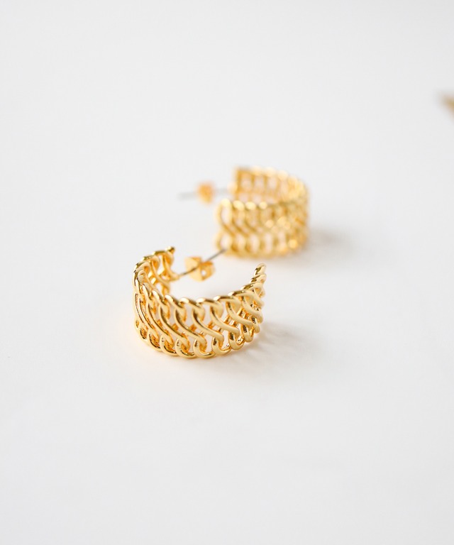 メッシュフープピアス/019280