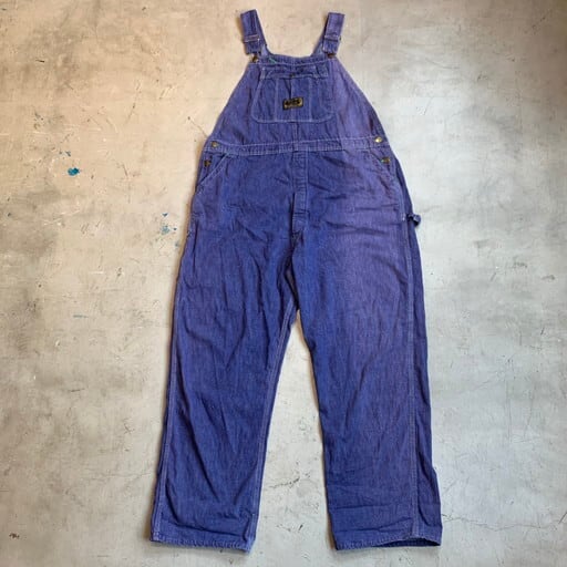 60's 70's WASHINGTON DEE CEE VAT DYE DENIM オーバーオール バットダイ パープル サンフェード ナス紺  W44 USA製 希少 ヴィンテージ BA-1167 RM1536H | agito vintage powered by BASE