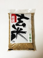 鹿児島県産玄米　早採り米1㎏