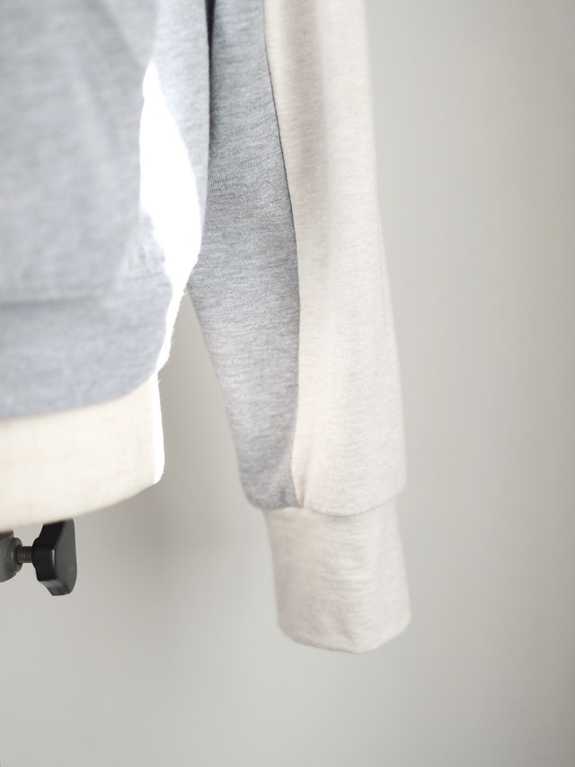 naname / patchwork zip parka