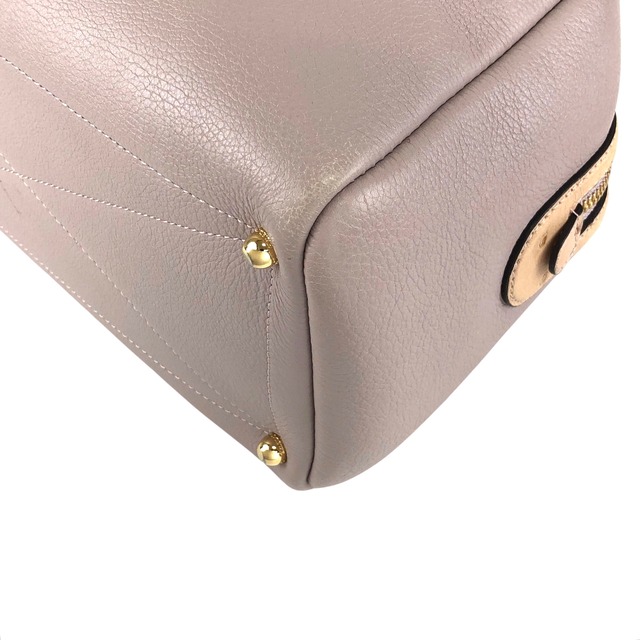 LOEWE ロエベ ハンドバッグ パープル アナグラム型押し レザー パドロック ミニボストン vintage ヴィンテージ オールド za8z7w