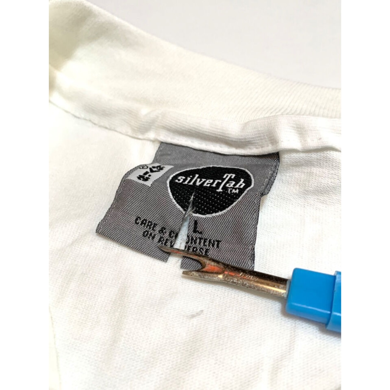 90s "DEAD STOCK" Silver Tab Tee MADE IN USA  Size L_3
