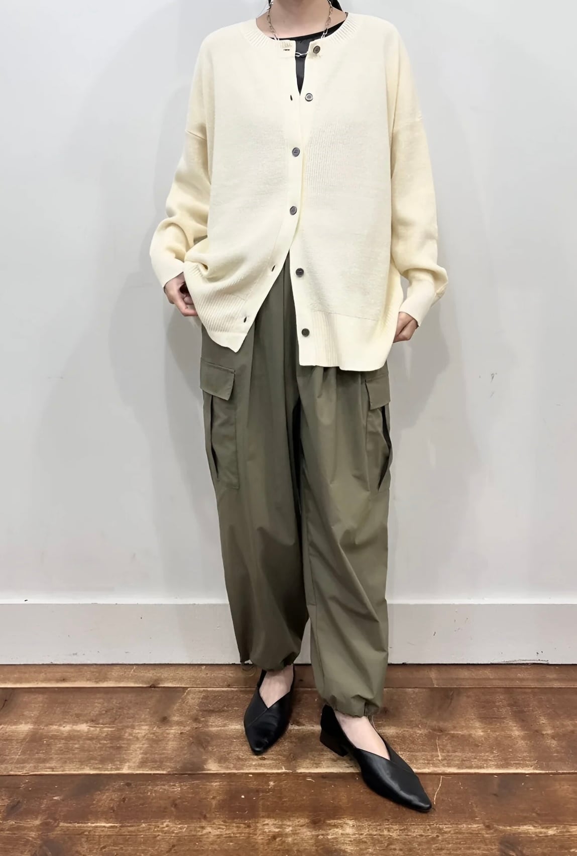 siro de labonte 】waffle 2way wide cardigan | valance 福井