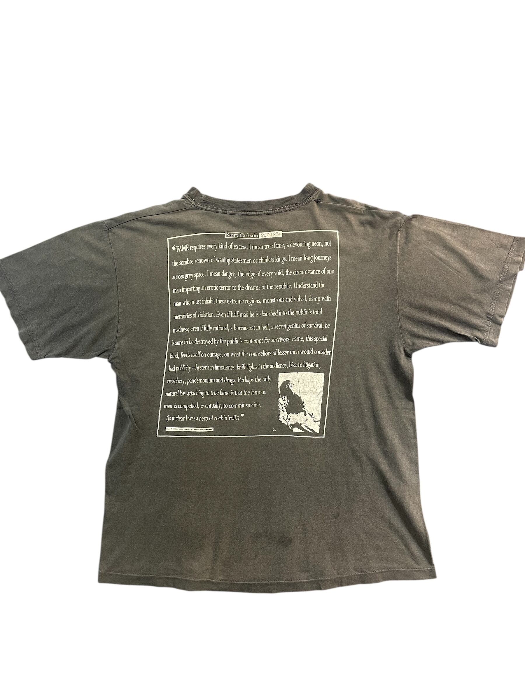 NIRVANA】ニルヴァーナ Kurt Cobain(カートコバーン) Tシャツ (1967