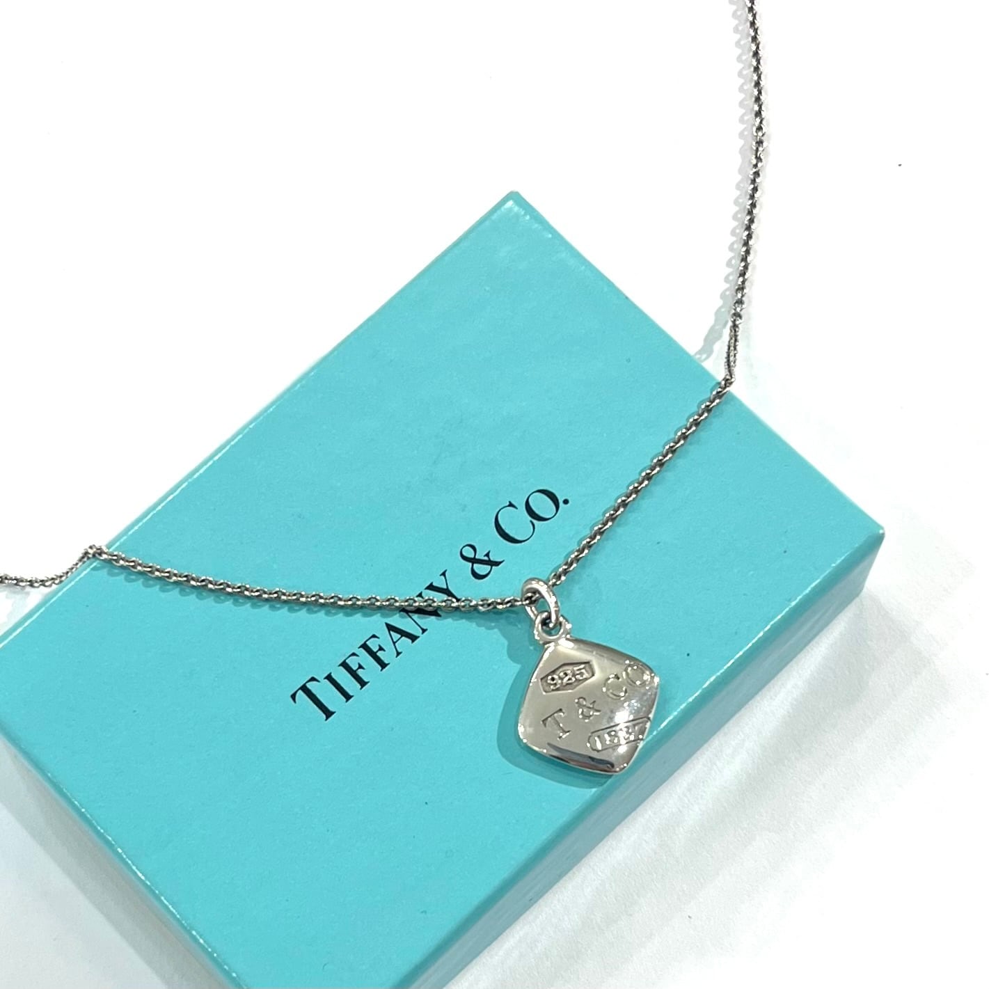Tiffany & Co. ネックレス TIFFANY&CO.】2505 T&COティファニータグスクエアプレート ネックレス