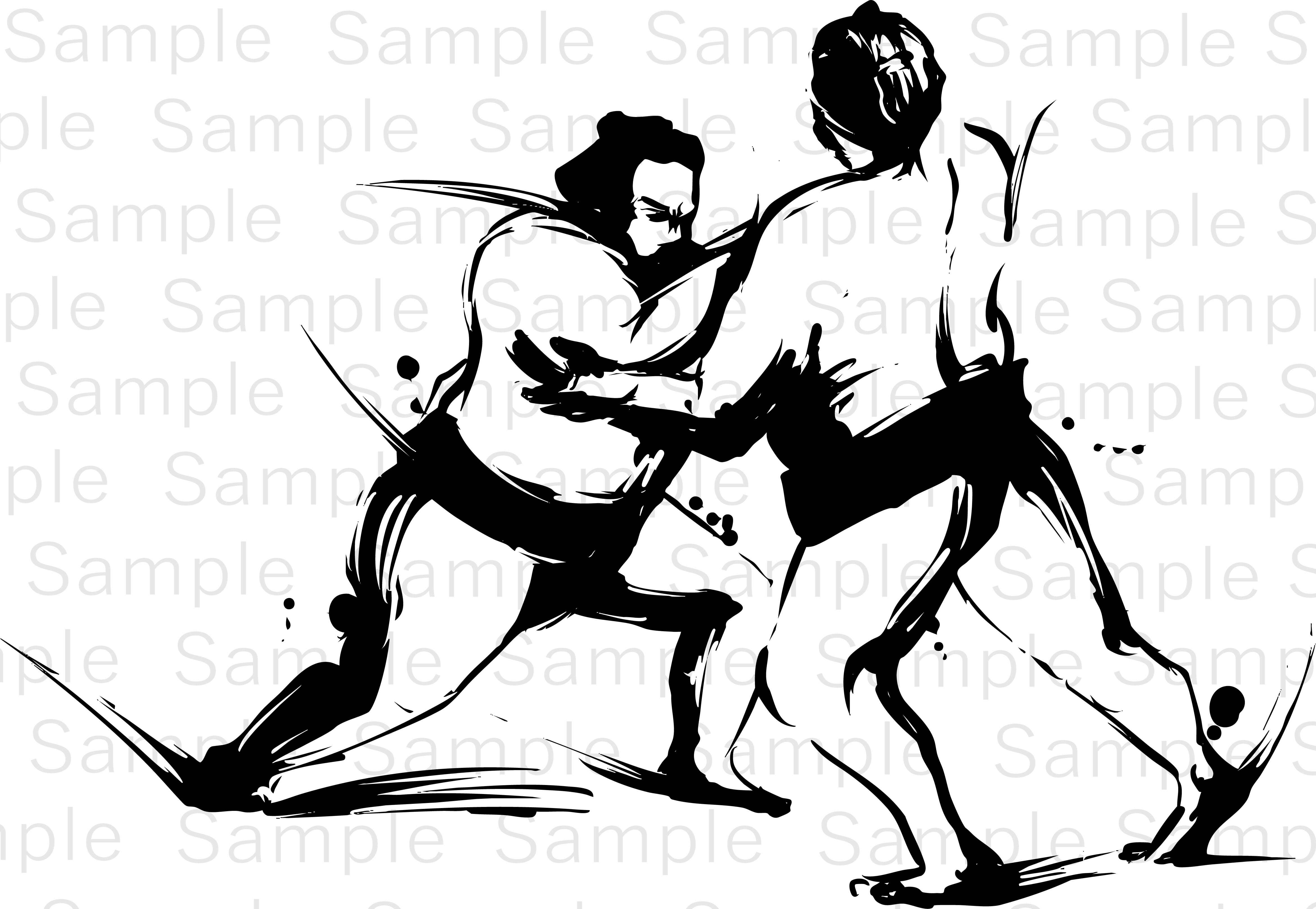 墨絵　お相撲さん 481706195138af56af6ed9a6aa487f