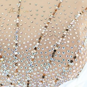 社交ダンス 衣装 クリスアン chrianne スタンダードドレス ワンピース ドレス スタンダード 白 フロート レース ゴージャス デモ 競技 ダンス パーティドレス パーティ イングランド製 発表会 ホワイト系 ストーン エレガント フォーマル おしゃれ かっこいい パフォーマンス用 高級感 競技会用