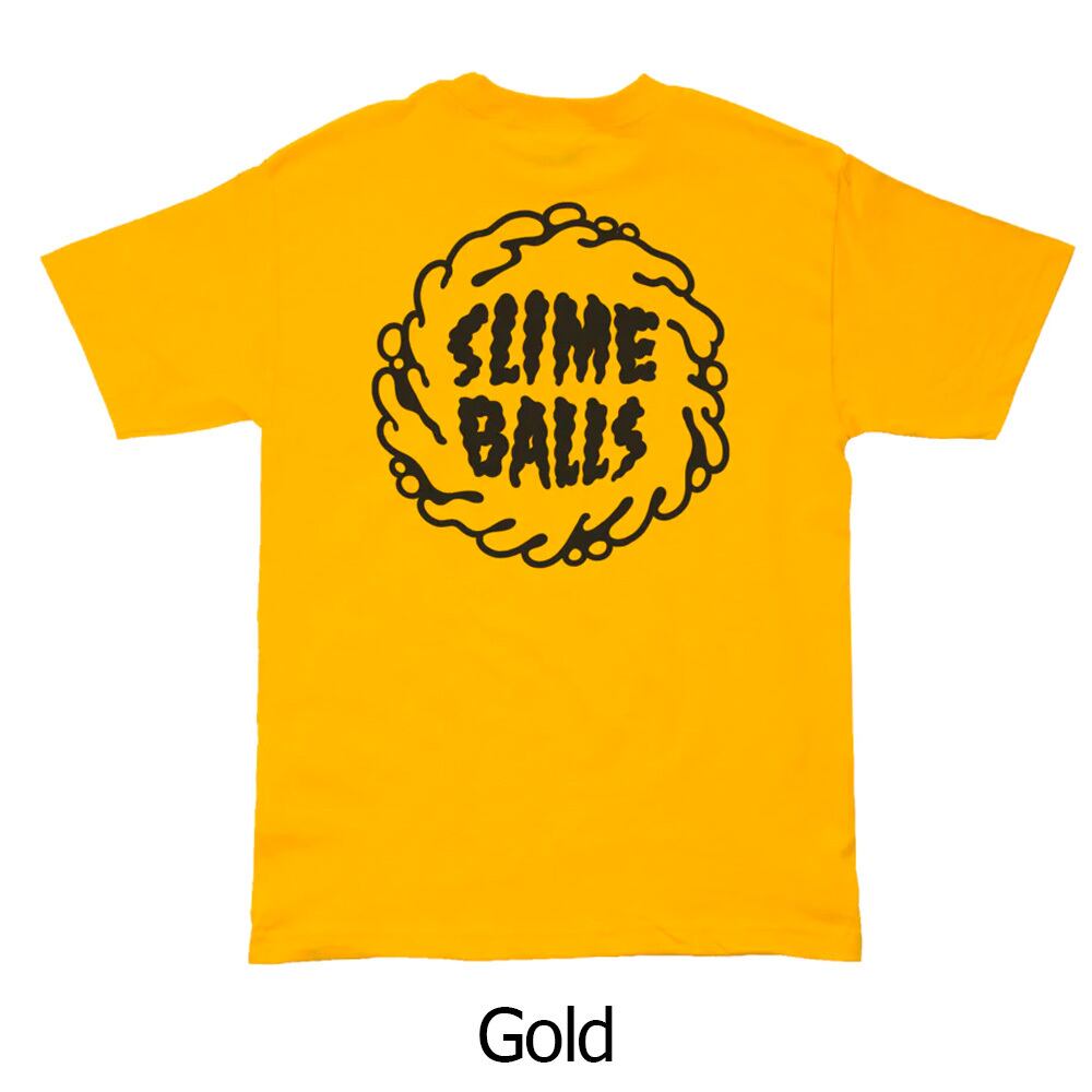 SLIME BALLS S/S-T MONO SPLAT 22SP BLACK GOLD サンタクルーズ
