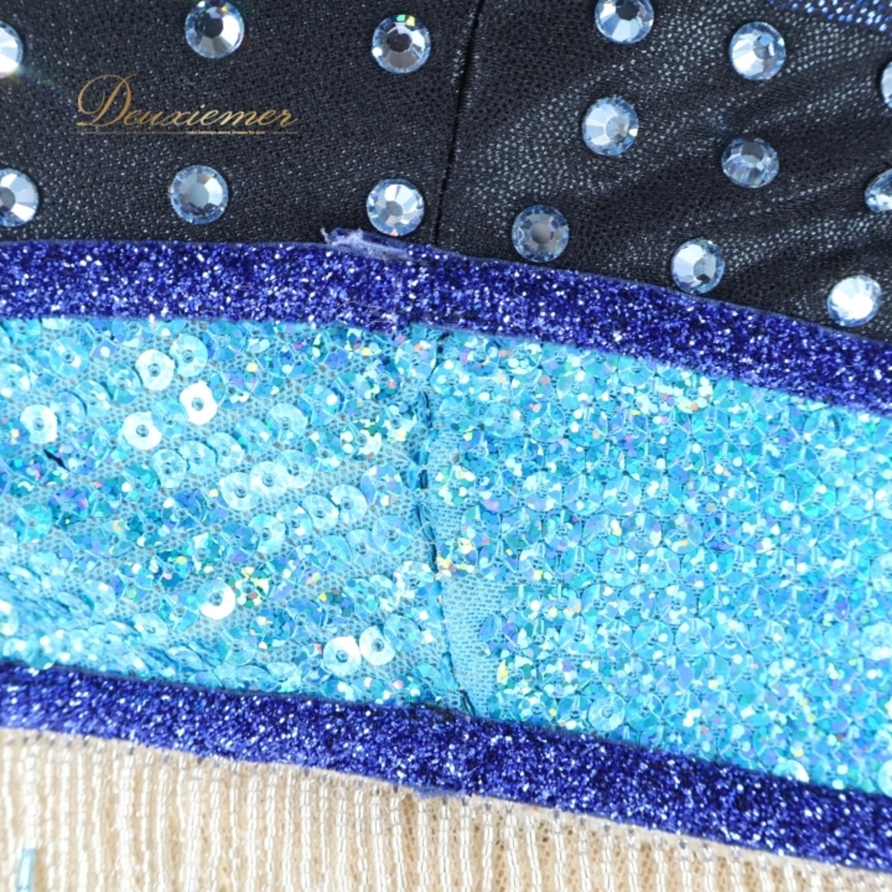 新体操 衣装 ワンピース レオタード ブラック系 ブルー系 ゴールド系 黒 青 水色 金 フリンジ 本番 キャミソール 体操 新体操 バトン 競技用 スポーツ フォーマル 新体操衣装 女性用 バトン演技 ダンス衣装 ステージ衣装 パフォーマンス用