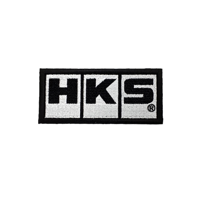 HKS PATCH HKS LOGO WHITE No.142