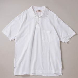 【定価9万】HERMES special polo shirt made in Italy mint condition ／ ヴィンテージ エルメス スペシャル ポロシャツ ホワイト 半袖 イタリア製 サイズL ミントコンディション