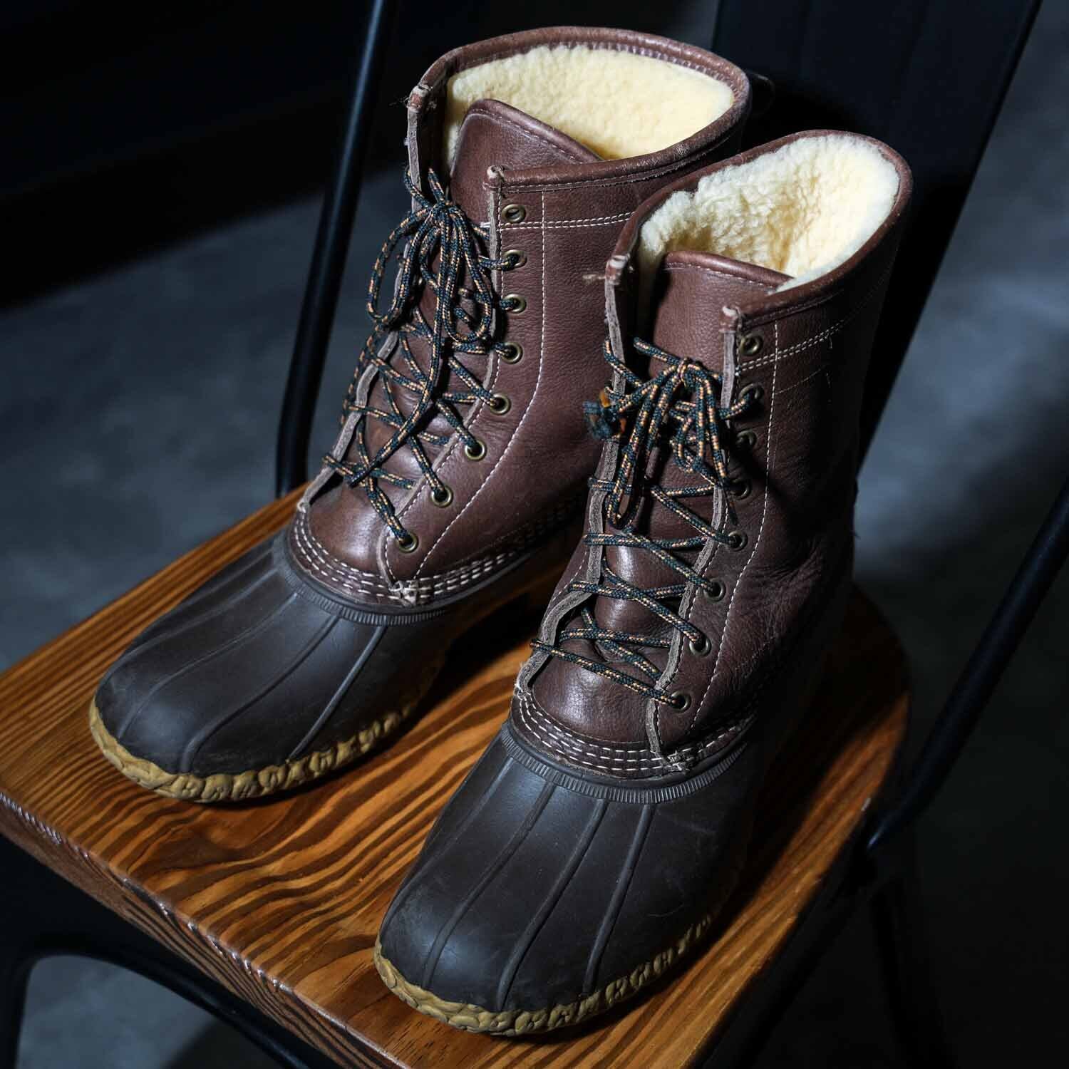 90s L.L.Bean エルエルビーン ビーンブーツ ボアライニング インソール