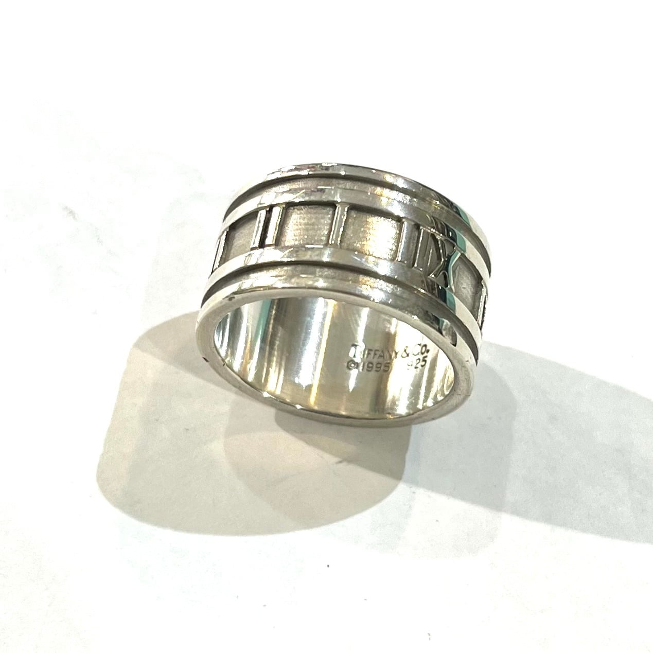 美品　ティファニー　アトラス　ワイド　リング　約20号　シルバー　925 TIFFANY&CO】【20号】2326 出会うべき、名品 ティファニー20号