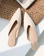 Pointed toe flat Mules　T20210