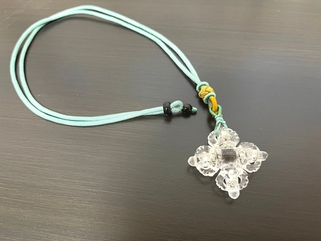 天然水晶バジュラ五鈷杵羯磨ネックレス | 花愛月-hanamizuki- ☆天然石
