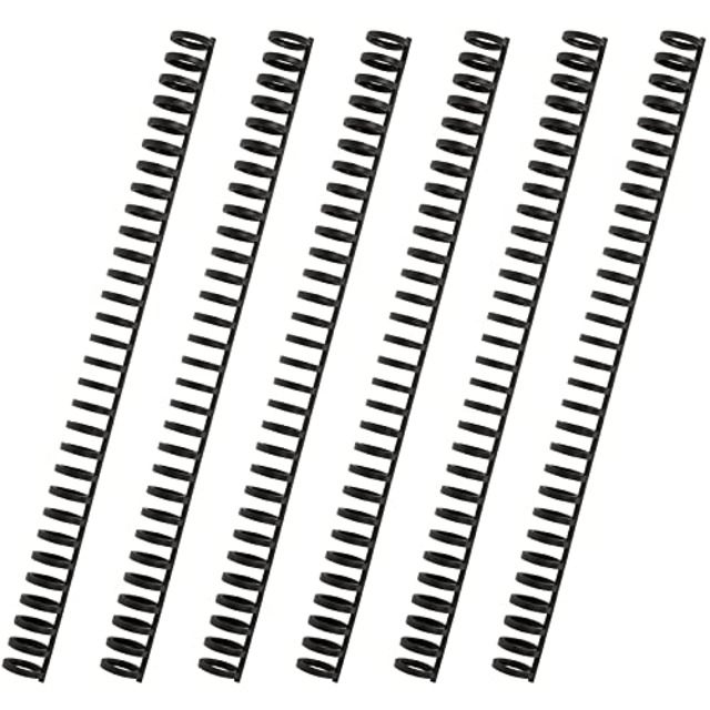 カール事務器(CARL) ルーズリング 綴じ枚数100枚 リング径14mm 6本入 ブラック 日本製 LR-14-K