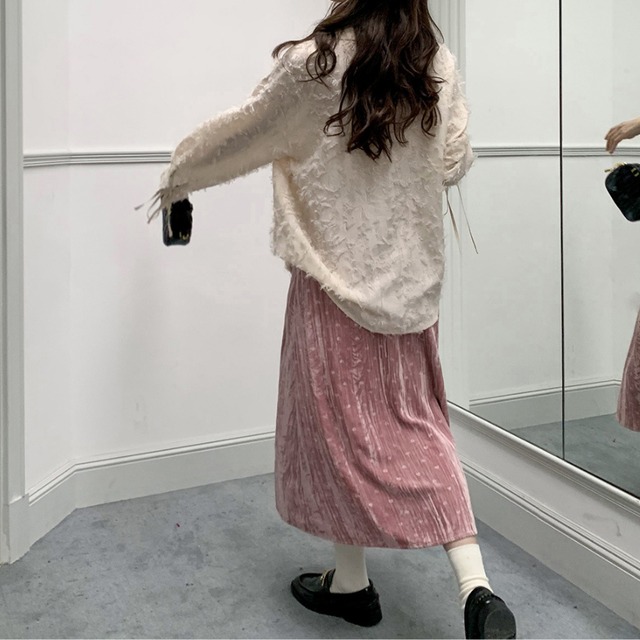 textured v-neck shirt J00190