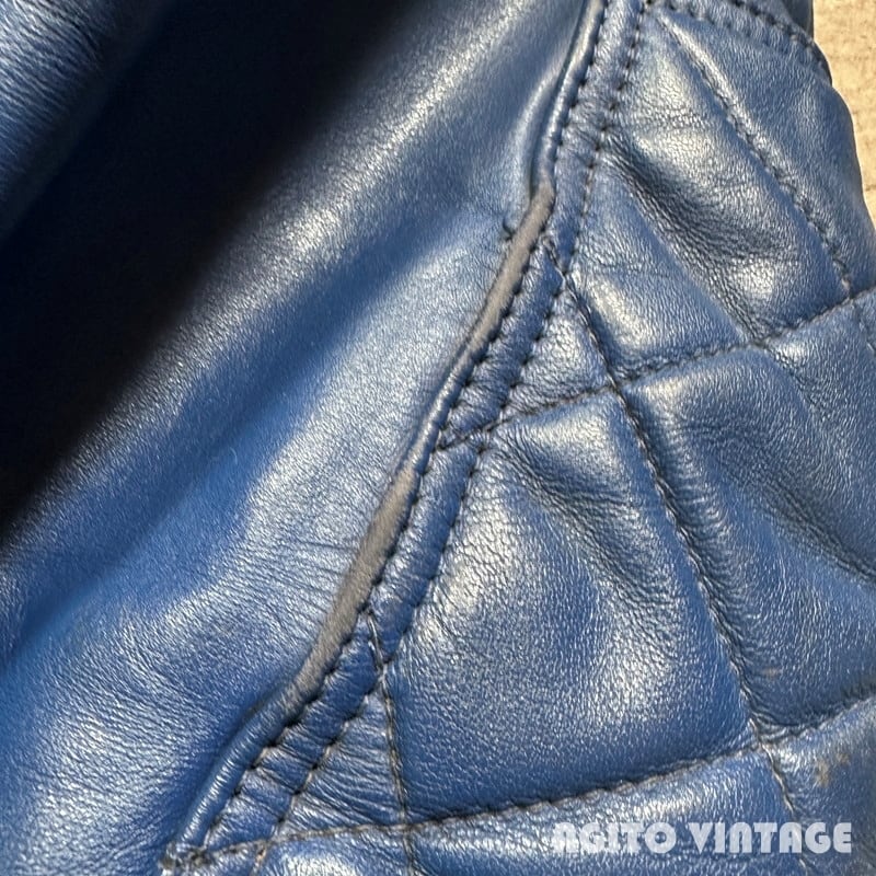 70's INTERSTATE LEATHERS ダブルライダースジャケット パデッド