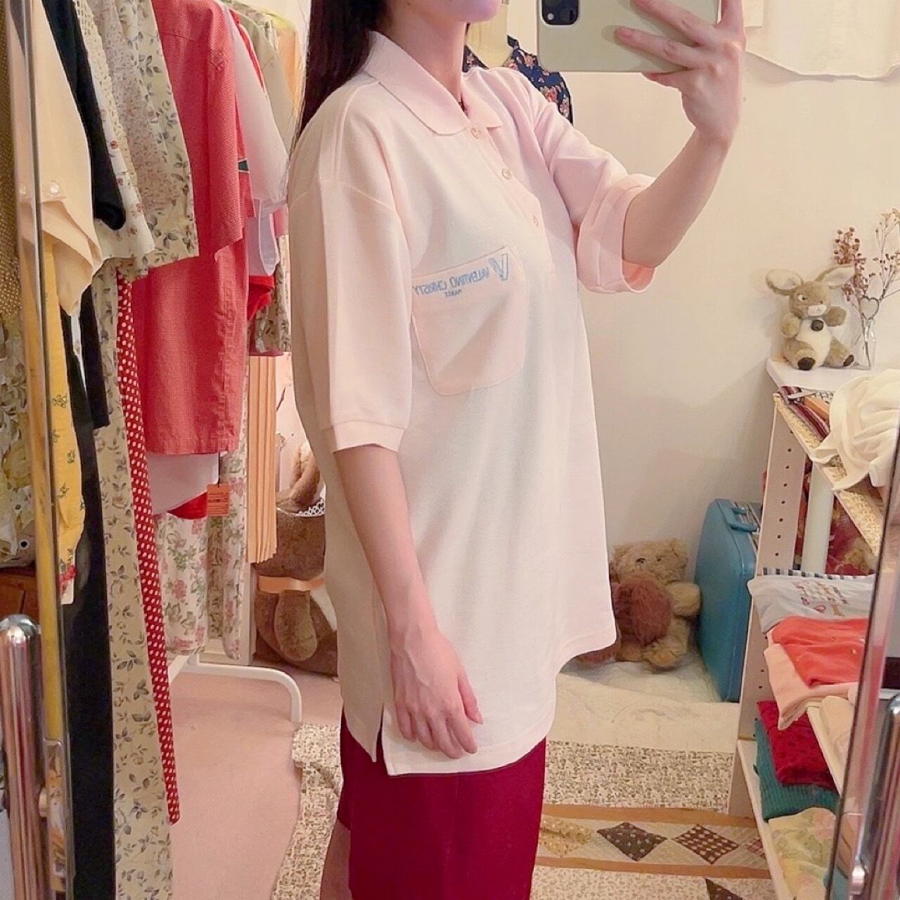 valentino / pale pink polo shirt