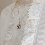 アンティークジュエリー サフィレット オーバル ペンダント