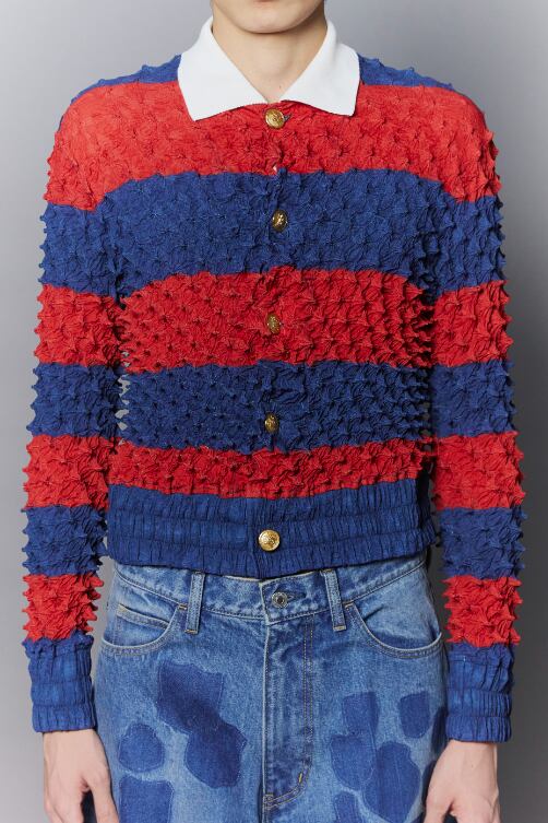 MASU 25SS SPIKY RUGGER SHIRT RED 46